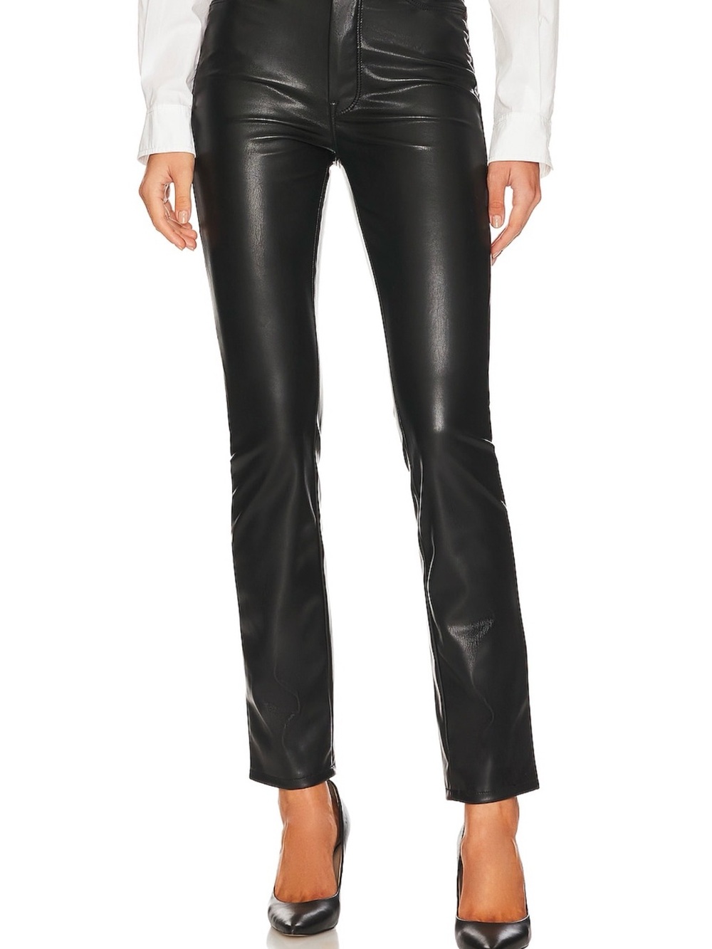 Mother - The Dazzler Skimp in Wax On, Wax Off Black